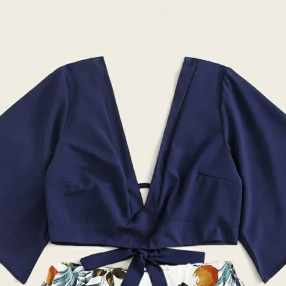 Brand New Kimono Crop Top - Picture 1 of 3